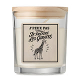 Bougie Parfumée Vanille J’peux pas je préfère les Girafes