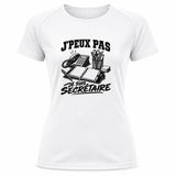 T-shirt de Sport Femme J’peux pas je suis Secrétaire