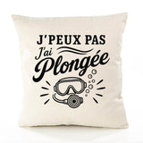 Housse de Coussin J’peux pas j’ai Plongée