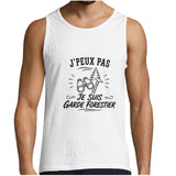 Débardeur Homme J’peux pas je suis Garde forestier
