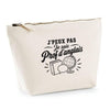 Trousse Beige J’peux pas je suis Prof d’anglais