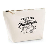 Trousse Beige J’peux pas je suis Prof d’anglais