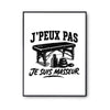 Poster J’peux pas je suis Masseur