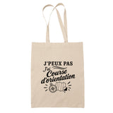 Tote Bag Beige J’peux pas j’ai Course d’orientation