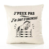 Housse de Coussin J’peux pas j’ai Saut d’obstacles
