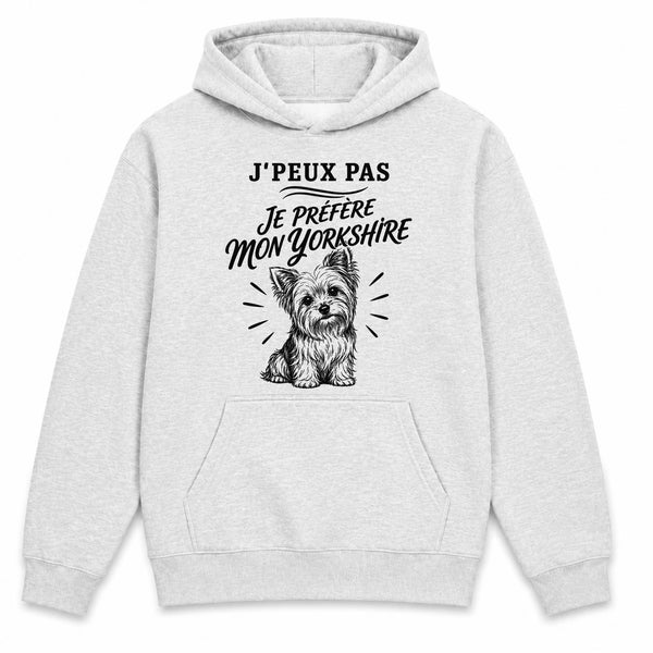Sweat à Capuche J’peux pas je préfère mon Yorkshire