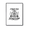 Poster J’peux pas j’ai Point de croix