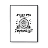 Poster J’peux pas j’ai Point de croix