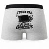 Boxer Homme J’peux pas je suis Graphiste – Impression au dos