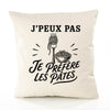 Housse de Coussin J’peux pas je préfère les Pâtes