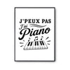 Poster J’peux pas j’ai Piano