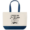 Grand Sac Cabas Fond Bleu J’peux pas j’ai Jiu-jitsu