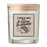 Bougie Parfumée Vanille J’peux pas je préfère les Hérissons