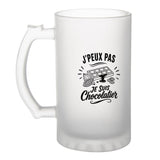 Verre à Bière J’peux pas je suis Chocolatier