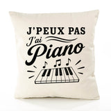 Housse de Coussin J’peux pas j’ai Piano
