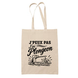 Tote Bag Beige J’peux pas j’ai Plongeon