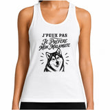 Débardeur Femme J’peux pas je préfère mon Malamute