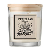 Bougie Parfumée Vanille J’peux pas je préfère mes Minéraux
