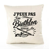Housse de Coussin J’peux pas j’ai Biathlon