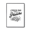 Poster J’peux pas j’ai Plancha