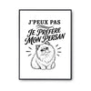 Poster J’peux pas je préfère mon Persan
