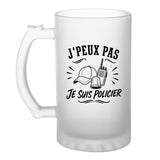 Verre à Bière J’peux pas je suis Policier