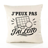 Housse de Coussin J’peux pas j’ai Loto