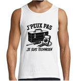 Débardeur Homme J’peux pas je suis Technicien