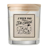 Bougie Parfumée Vanille J’peux pas j’ai Chasse
