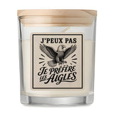 Bougie Parfumée Vanille J’peux pas je préfère les Aigles