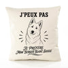 Housse de Coussin J’peux pas je préfère mon Berger Blanc Suisse
