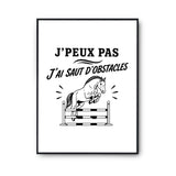 Poster J’peux pas j’ai Saut d’obstacles