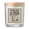 Bougie Parfumée Vanille J’peux pas je préfère les Castors