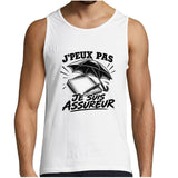 Débardeur Homme J’peux pas je suis Assureur