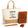 Coffret Cadeau J’peux pas je suis Agent territorial – Sac jute, carnet, stylo, porte-clés et marque-page