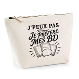 Trousse Beige J’peux pas je préfère mes BD