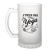 Verre à Bière J’peux pas j’ai Yoga