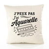 Housse de Coussin J’peux pas j’ai Aquarelle