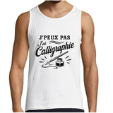 Débardeur Homme J’peux pas j’ai Calligraphie
