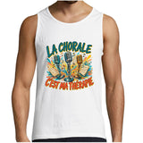 Débardeur Homme La chorale c'est ma thérapie