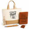 Coffret Cadeau J’peux pas j’ai Tricot – Sac jute, carnet, stylo, porte-clés et marque-page