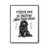 Poster J’peux pas je préfère mon Terre-Neuve