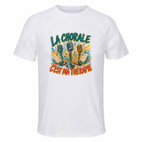 T-shirt de Sport Homme La chorale c'est ma thérapie