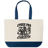 Grand Sac Cabas Fond Bleu J’peux pas je suis Cariste