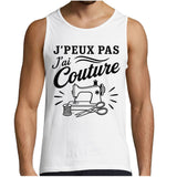 Débardeur Homme J’peux pas j’ai couture J'peux pas minimaliste