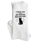 Chaussettes Homme Femme J’peux pas je préfère mon Chat noir