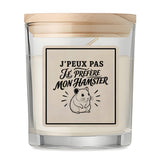 Bougie Parfumée Vanille J’peux pas je préfère mon Hamster
