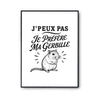 Poster J’peux pas je préfère ma Gerbille