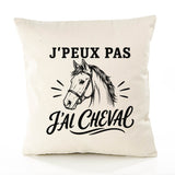 Housse de Coussin J’peux pas j’ai Cheval