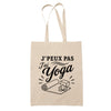 Tote Bag Beige J’peux pas j’ai Yoga
